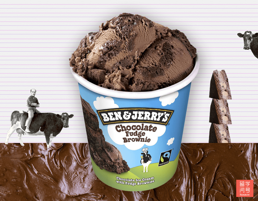 Ben & Jerry's巧克力布朗尼冰淇淋