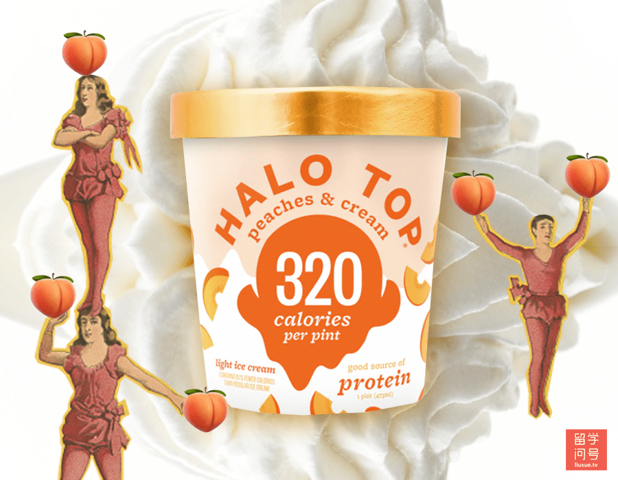 Halo Top桃子奶昔冰淇淋